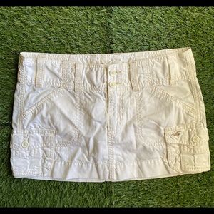 White Hollister Co. mini skirt